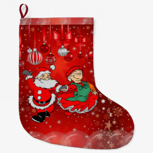 Calcetín Navideño Grande Navidades, Santa