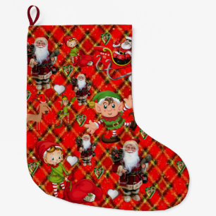 Calcetín Navideño Grande Navidades, Santa
