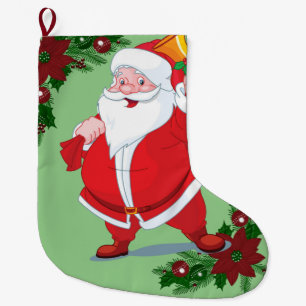 Calcetín Navideño Grande Navidades, Santa