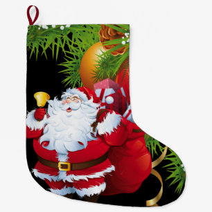 Calcetín Navideño Grande Navidades, Santa