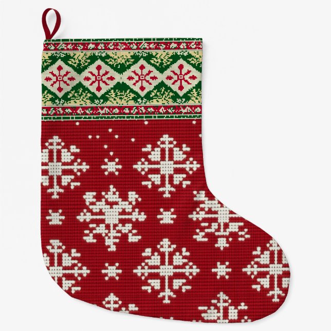 Calcetín Navideño Grande Navidades Sweater (Anverso)