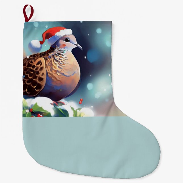 Calcetín Navideño Grande Navidades Turtle Dove 2 (Anverso)