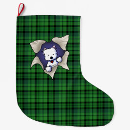 Calcetín Navideño Grande Navidades Westie BLAST repitiendo