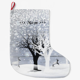 Calcetín Navideño Grande ¡navidades y Feliz Año Nuevo! Texto de monograma