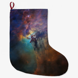Calcetín Navideño Grande Nebulosa laguna (imagen espacial astronómica) (Uni