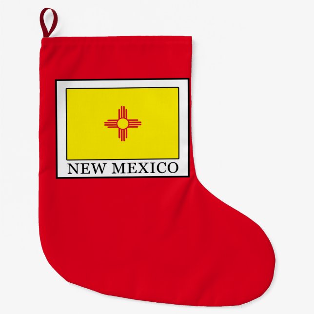 Calcetín Navideño Grande New México (Anverso)