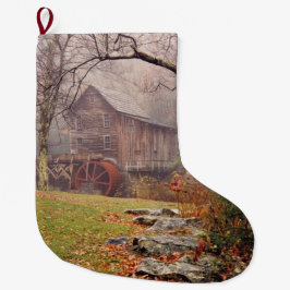 Calcetín Navideño Grande Niebla de la mañana