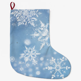 Calcetín Navideño Grande Nieve de Navidad Maravillosa