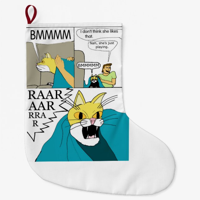 Calcetín Navideño Grande No creo que le guste eso (Anverso)