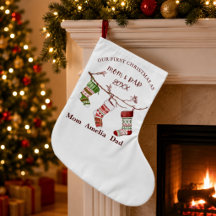 Nuestra primera Navidad como mamá y papá Personali