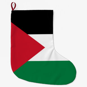 Calcetín Navideño Grande oficialmente bandera del Estado de Palestina