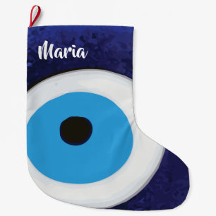 Calcetín Navideño Grande Ojo malvado