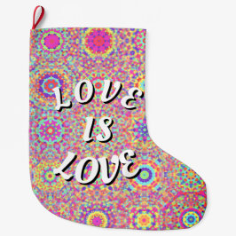 Calcetín Navideño Grande Orgullo Love Is Love