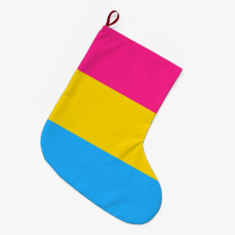 Calcetín Navideño Grande Orgullo Pansexual (Bandera Pan)