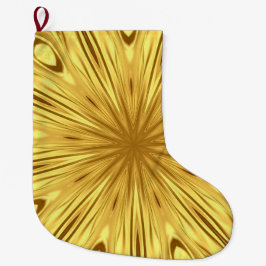Calcetín Navideño Grande Oro Líquido: Zenit Dorado | Fiesta Personalizada