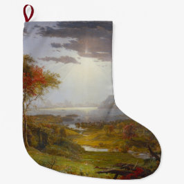 Calcetín Navideño Grande Otoño en el río Hudson (Estado de Nueva York)