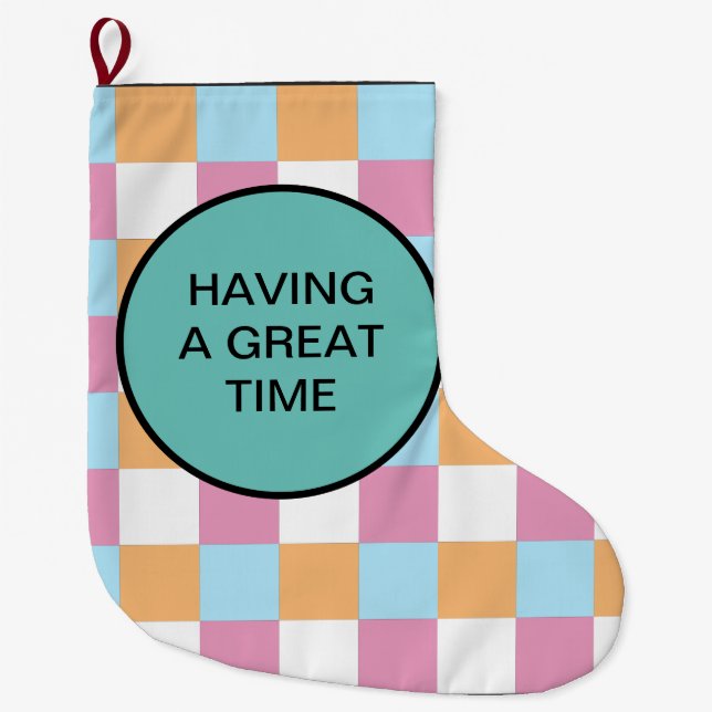 Calcetín Navideño Grande Papel de ajuste (Anverso)