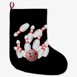 Calcetín Navideño Grande Paro de bolos Tenpin