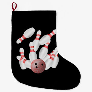 Calcetín Navideño Grande Paro de bolos Tenpin