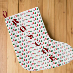 Calcetín Navideño Grande Patas de Navidad