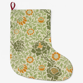 Calcetín Navideño Grande Patrón de grafton (por William Morris)