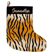 Patrón de tiras de tigre Navidades grandes