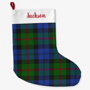Calcetín Navideño Grande Patrón de tracción de tacán de Baird Scottish
