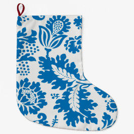 Calcetín Navideño Grande Patrón veneciano (de William Morris)