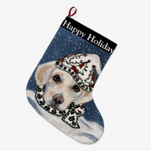 Calcetín Navideño Grande perro de aguas de labrador