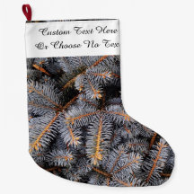 Personalizado Texto Invierno Evergreen Pine Spruce