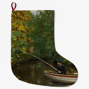 Calcetín Navideño Grande Pescador (por Hans Andersen Brendekilde)