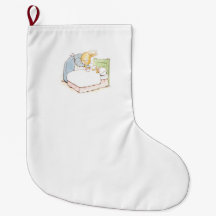 Peter Rabbit en cama (alimentado por su madre)