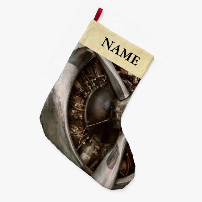 Calcetín Navideño Grande Piloto - apoyo - propulsión (Frente (Colgado))