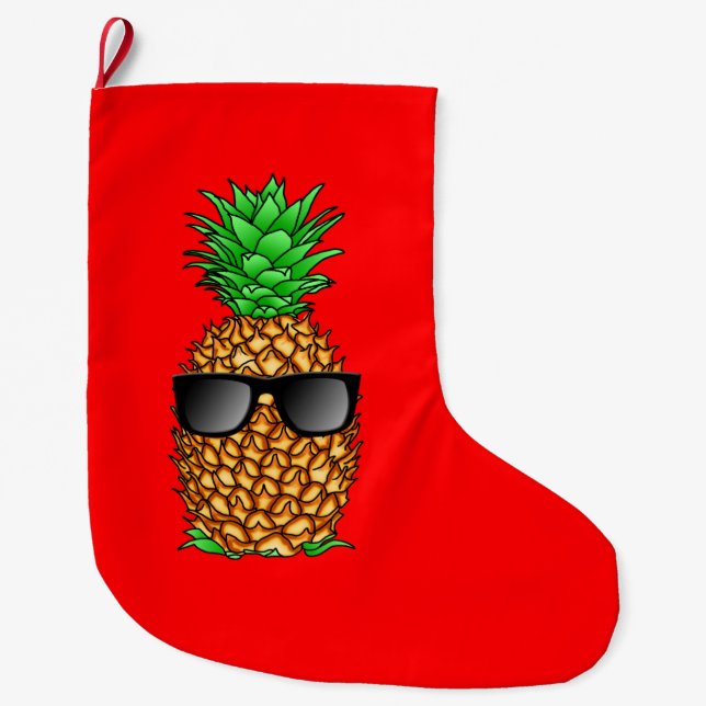 Calcetín Navideño Grande Piña Guay (Anverso)