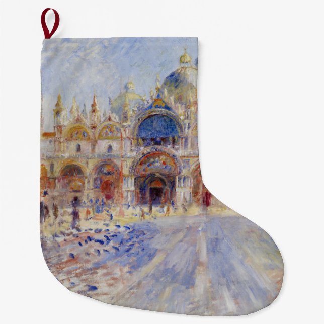 Calcetín Navideño Grande Plaza San Marcos, Venecia (Piazza San Marco) (Anverso)