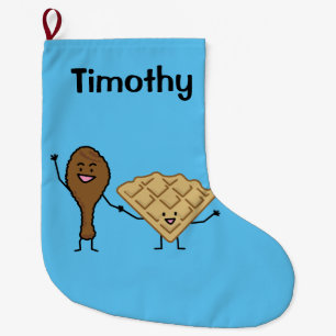 Calcetín Navideño Grande Pollo y galletas americanos y el cocinar