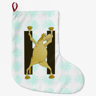 Calcetín Navideño Grande Pony Alphabet Monograma H
