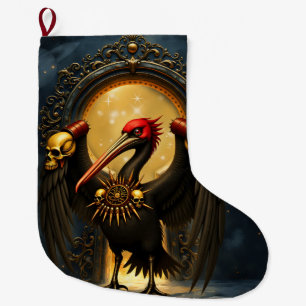 Calcetín Navideño Grande Presagio de la Puerta Dorada El Pelícano Nocturno