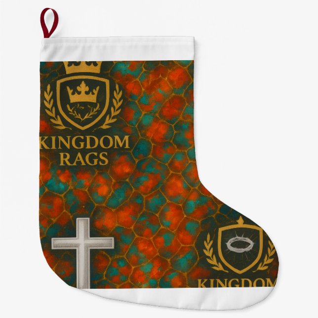 Calcetín Navideño Grande Promote Your Party  (Anverso)