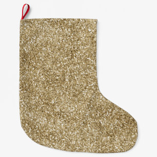 Calcetín Navideño Grande Purpurina Glitz Gold Glam