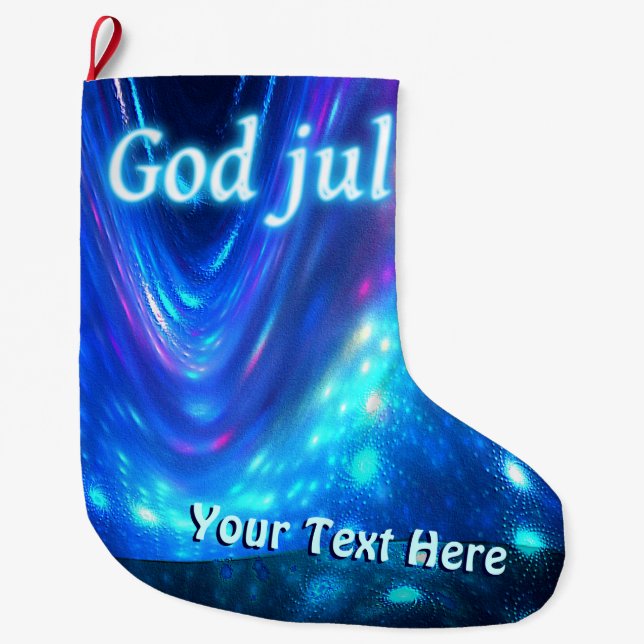 Calcetín Navideño Grande Qaanaaq - Dios jul (Anverso)