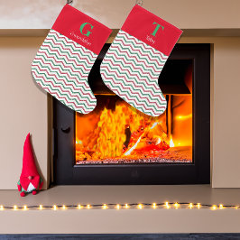 Calcetín Navideño Grande Razzle Dazzle Navidades Purpurinoso Candy Cane