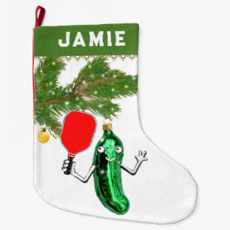 Calcetín Navideño Grande Regalo Creativo de Pickleball