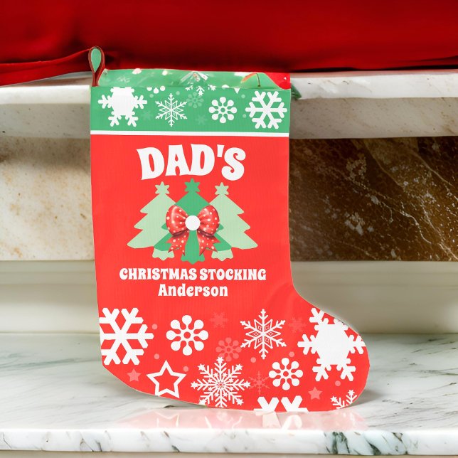 Calcetín Navideño Grande Regalo de Navidades de papá personalizado (Subido por el creador)