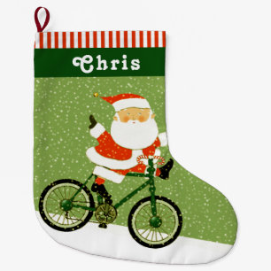Calcetín Navideño Grande Regalo de vacaciones para ciclismo