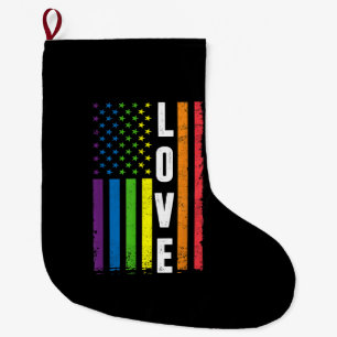 Calcetín Navideño Grande Regalos del Orgullo Gay Hombres Mujeres LGBT Bande