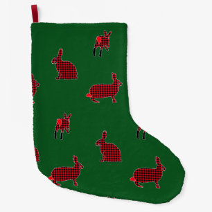Calcetín Navideño Grande Repoblación de lumberjackrabbits