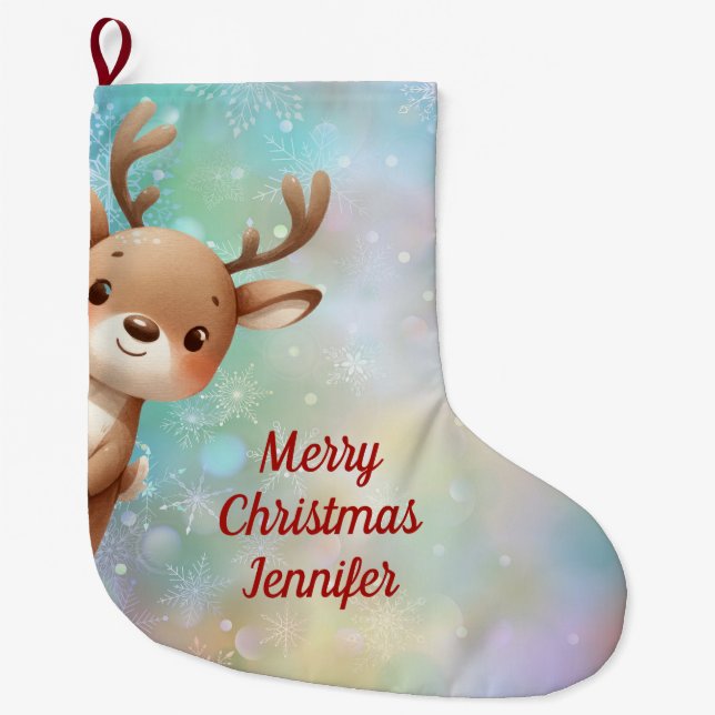 Calcetín Navideño Grande Resto del mundo (Anverso)