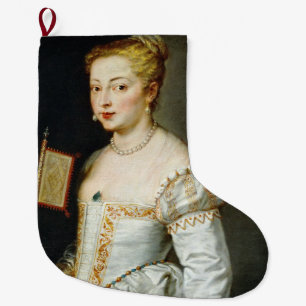 Calcetín Navideño Grande Retrato de una dama de Paul Rubens