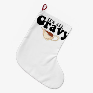 Calcetín Navideño Grande Retro Es Todo Salsa Bebé Vintage Otoño Día de Acci